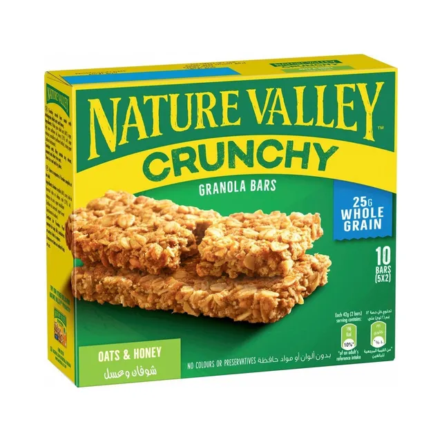 Nature Valley Crunchy Granola Bars with Honey & Oats, 5x42g