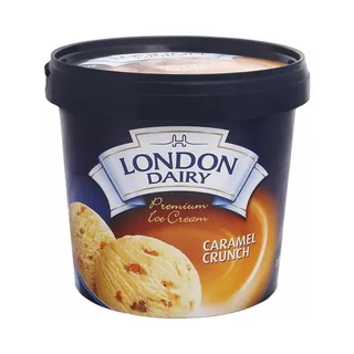 London Dairy Ice Cream Caramel Crunch Tub 1 L