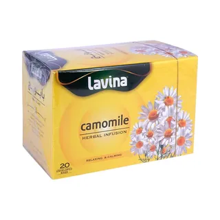Lavina Camomile Herbal Infusion Tea Bags, 20 Bags