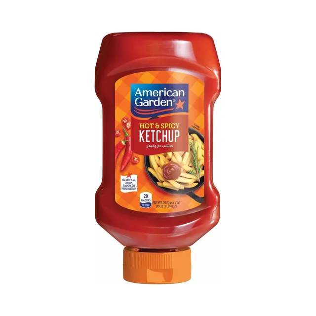 أمريكان جاردن طماطم كاتشب حار وحار, 567g