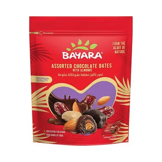 Bayara Dates with Almonds & Assorted Chocolate, 250g