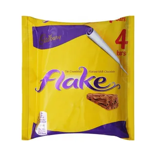 Cadbury Flake Chocolate, (4 Bars), 80g