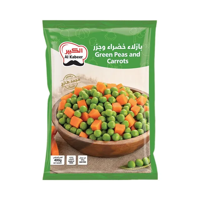 Al Kabeer Green Peas & Carrots, 400g