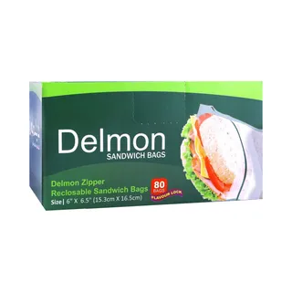 Delmon Zipper Sandwich Bag 80'S