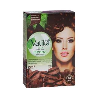 Vatika Naturals Henna Hair Colour Dark Brown 4.5 6x10g