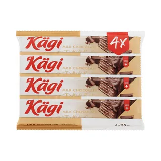 كاجي ويفر شوكولاتة حليب، 4x25g