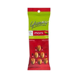 Mani Yummy Sea Salt Pepper Pistachios, 40g