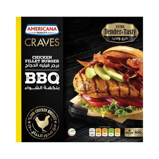 Americana Craves Chicken Burger, 4x125g