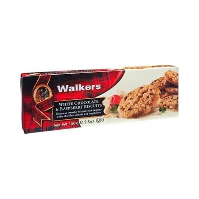 Walkers White Chocolate And Raspberry 150 g