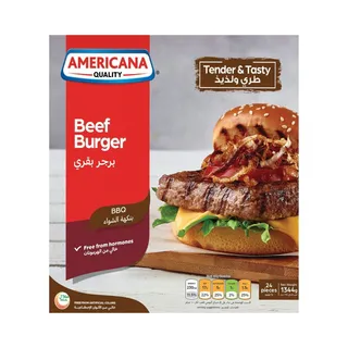 Americana Beef Square Burger 24 Pcs 1.344 Kg