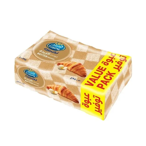 L'usine Butter Croissant Jumbo Value Pack, 3x85g