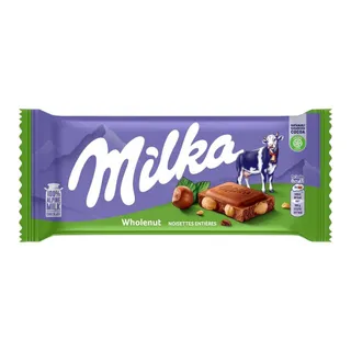 Milka Wholenut Milk Chocolate Tablet, 85g