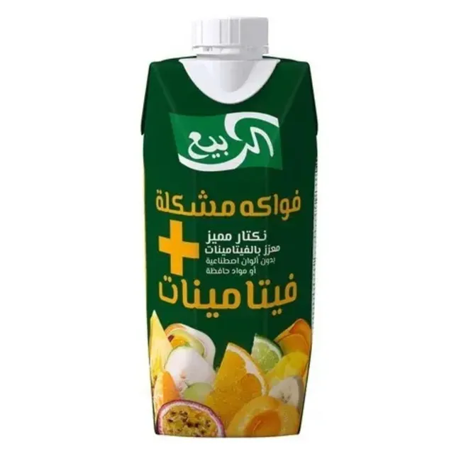 الرابيع عصير نكتار فواكه متعددة مع فيتامينات 330 مل