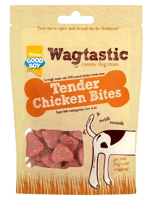 Good Boy Wagtastic Tender Chicken Bites Dog Treats, 27 Pieces, 50g