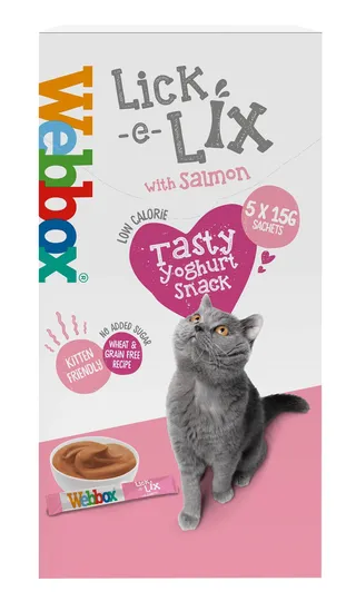Webbox Lick-e-Lix with Salmon Cat Treats, 75g