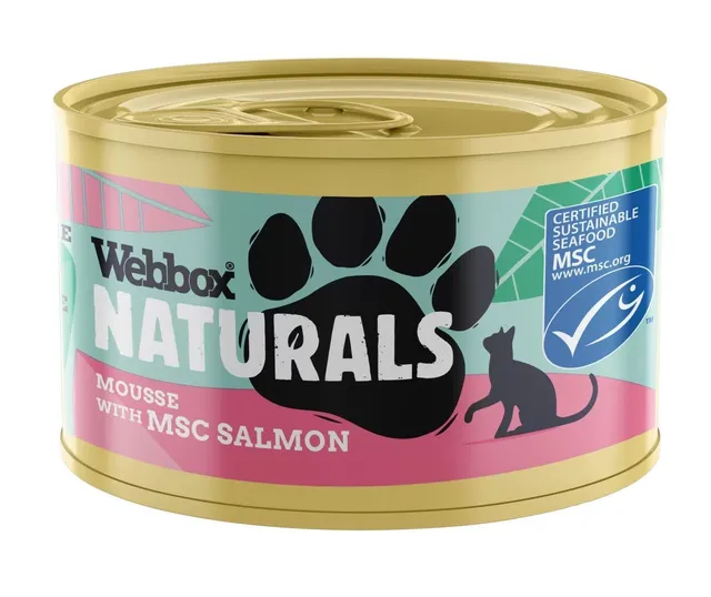 Webbox Naturals Mousse with Msc Salmon Cat Food, 85g
