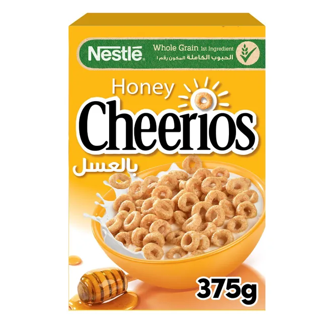 شيريوس حبوب كاملة الحبوب مع عسل، 375g