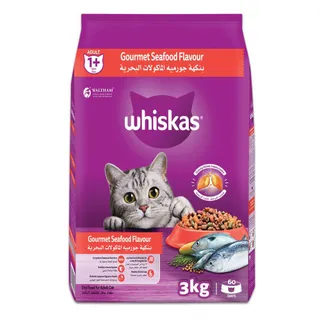 Whiskas Gourmet Seafood Cat Food Bag, 3kg