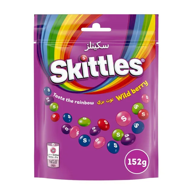Skittles Wild Berry Chewy Candy Pouch, 152g