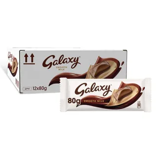 جالاكسي شوكولاتة حليب ناعمة، 12x80g