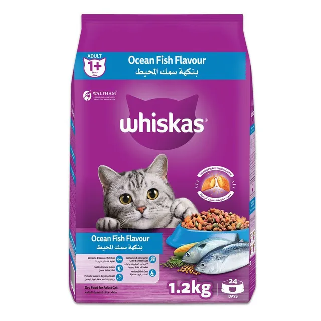 ويسكاس أوشن فيش كات فود باغ، بالغ 1+ سنة، 1.2kg