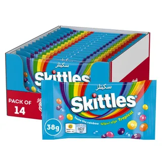 Skittles Tropical Flavor Candy, 14x38g