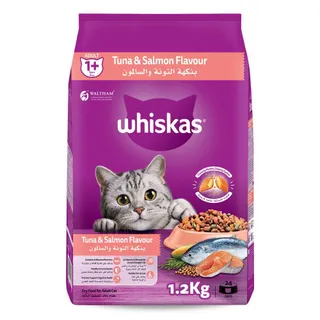 Whiskas Adult Tuna & Salmon Flavour Cat Treats, 1.2kg
