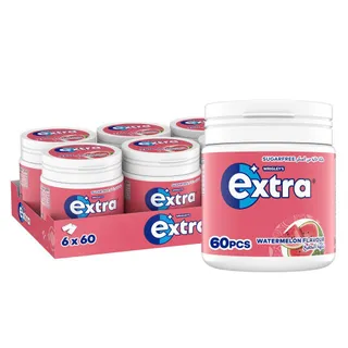 Extra Watermelon Gums Flavour, 6x60 Count