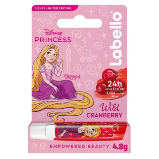 Labello Disney Princess Rapunzel Lip Balm Wild Cranberry Flavor, 4.8g
