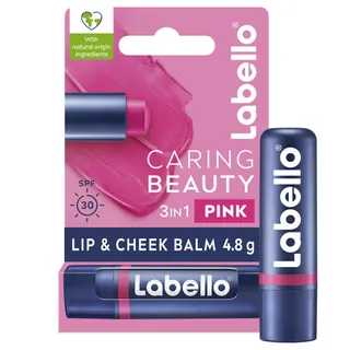 Labello Caring Beauty SPF 30 Lip & Cheek Balm - Pink, 4.8g