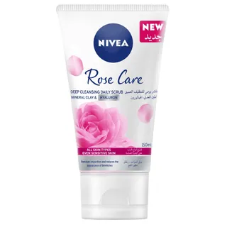 Nivea Rose Mineral Clay & Hyaluron Face Scrub, 150ml