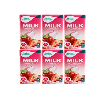 مزون UHT حليب فراولة، 6x125ml