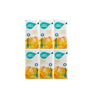 Mazoon Long Life Mango Grape Nectar Juice, 6x180ml