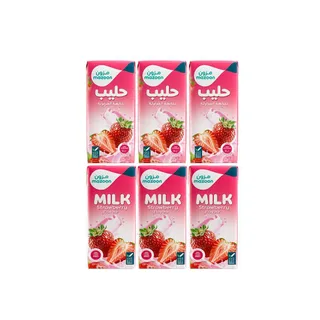 مزون UHT حليب فراولة، 6x180ml