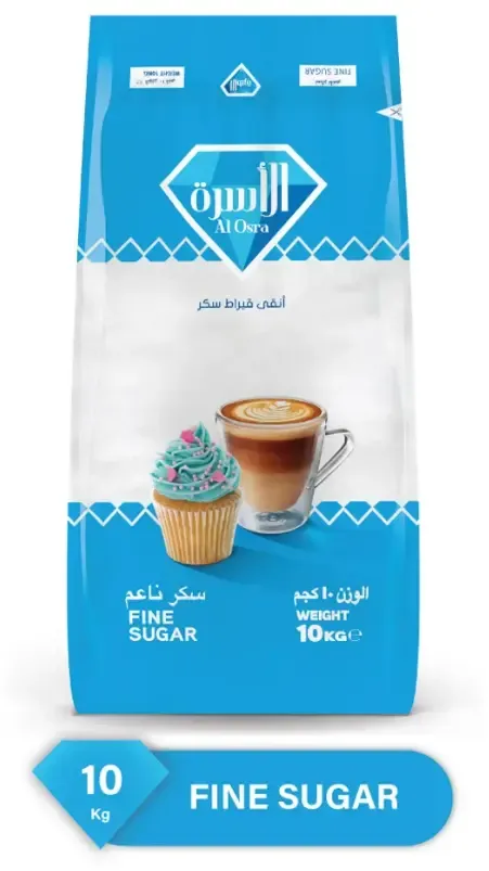 Al Osra Fine White Sugar, 10kg