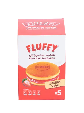 فلافي بانكيك ساندوتش فراولة، 5x37g