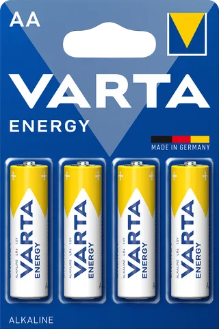 Varta Energy Alkaline AA Batteries, 4 Pieces
