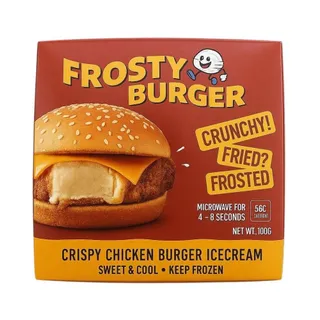 Frosty Burger Crispy Chicken Burger Ice Cream 100g