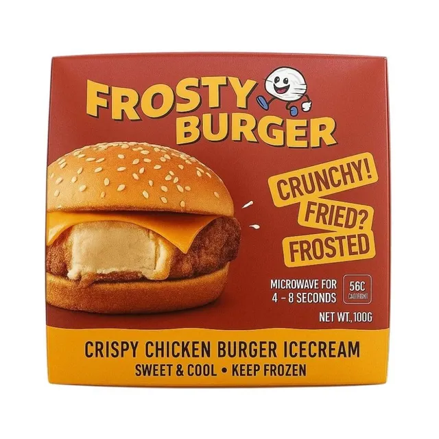 Frosty Burger Crispy Chicken Burger Ice Cream 100g