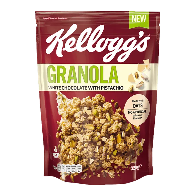 Kellogg's Granola White Chocolate With Pistachio, 540g