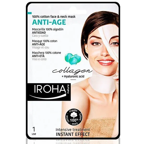 Iroha Nature Cotton F&N Mask Anti Age Collagen 30 Ml