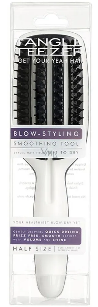 Tangle Teezer Blow Styling Half Paddle Hair Brush - White