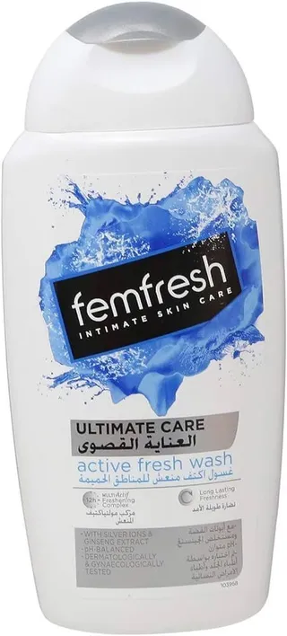 Femfresh Ultimate Care Active Fresh Wash, 2x250ml