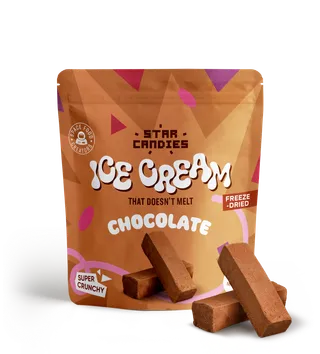 Star Candies Freeze-Dried Chocolate Ice Cream Candy, 16g