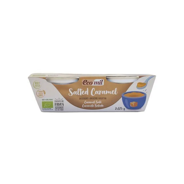 Natureland Ecomil Dessert Caramel Salé Bio 2 x 125g