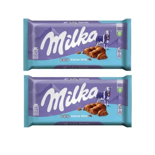 Milka Bubbly Alpine Milk Chocolate Tablet, 2x90g