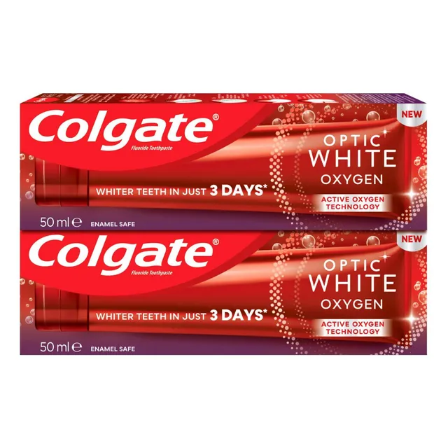 Colgate Toothpaste Optic White Oxygen 2x50ml