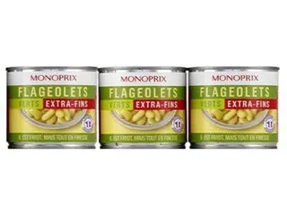 Monoprix Extra-Fins Flageolet Beans, 3x130g
