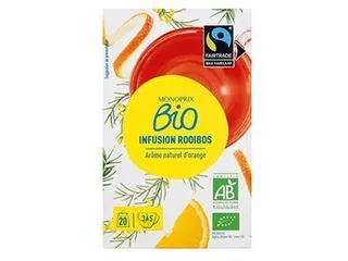 Monoprix Bio Orange Rooibos Infusion Tea, 20 Bags
