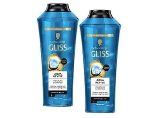Schwarzkopf Gliss Aqua Revive Moisture Shampoo, 2x400ml